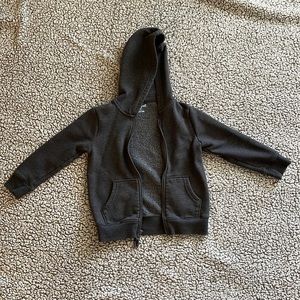 Cat & Jack Gray Hooded Fleece Long Sleeve Sweater Jacket Size 4T